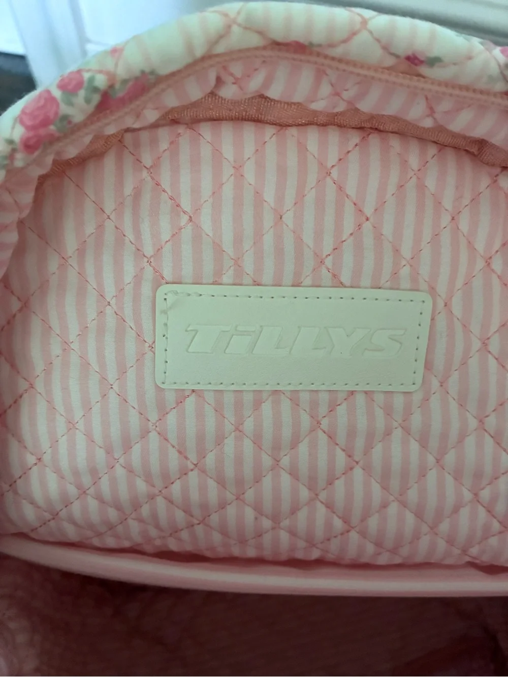 Tillys quilted backpack